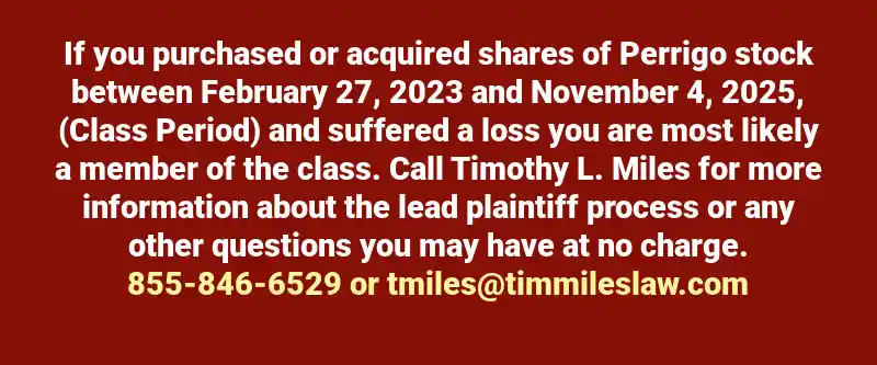 Perrigo Class Action Lawsuit