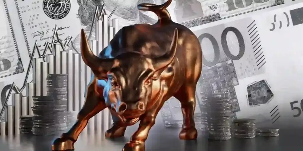 wall street bull in stance i front of stock chart in securities class actions