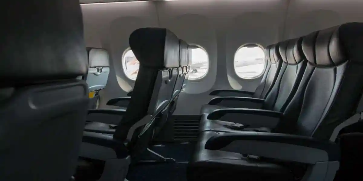 inside cabin of flignt in mid air used in Aircraft Contaminated Air and Fume Events