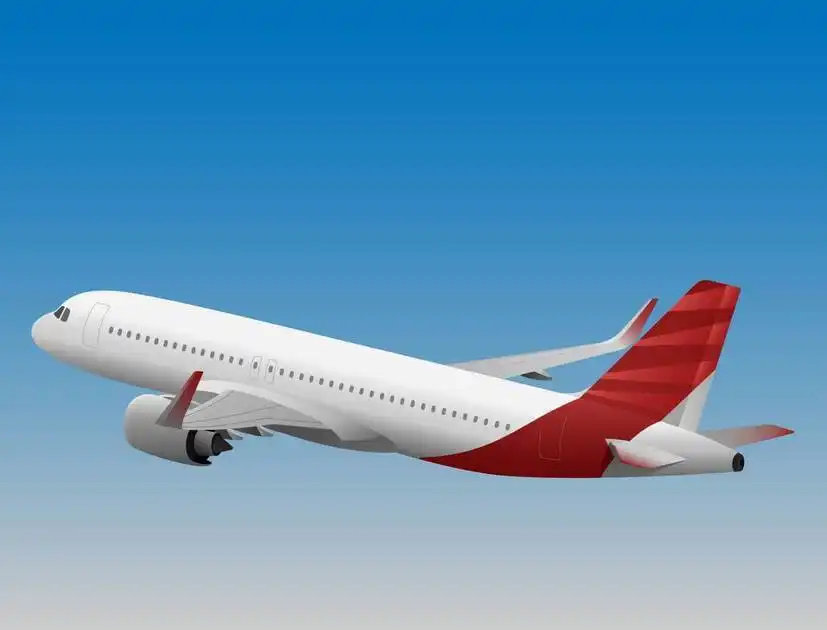 white and red passenger airplane in flight on a sunny day used in Aerotoxic Syndrome 