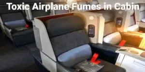 empty cabin of passenger plane before boarding used in Toxic Airplane Fumes in Cabin