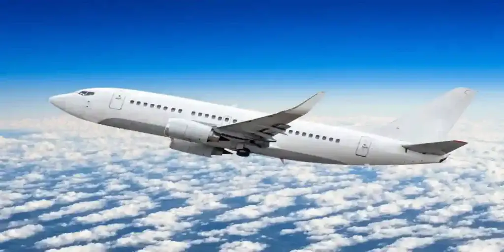 Airplane in the sky no clouds used inAircraft Contaminated Air and Fume Events