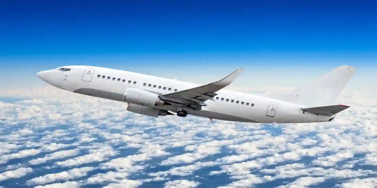 Airplane in the sky no clouds used inAircraft Contaminated Air and Fume Events