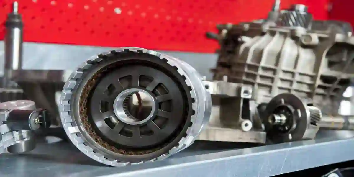 silver transmission sitting on shelf in store, up close view, used in Defective GM Transmission Problems