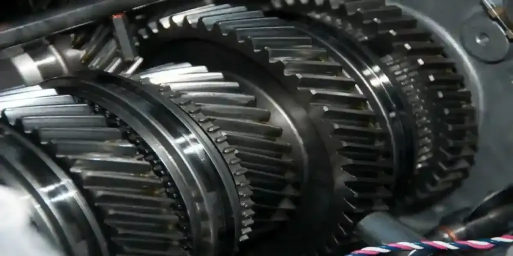 new black transmission on blue shelf used in GM Transmission Lawyer