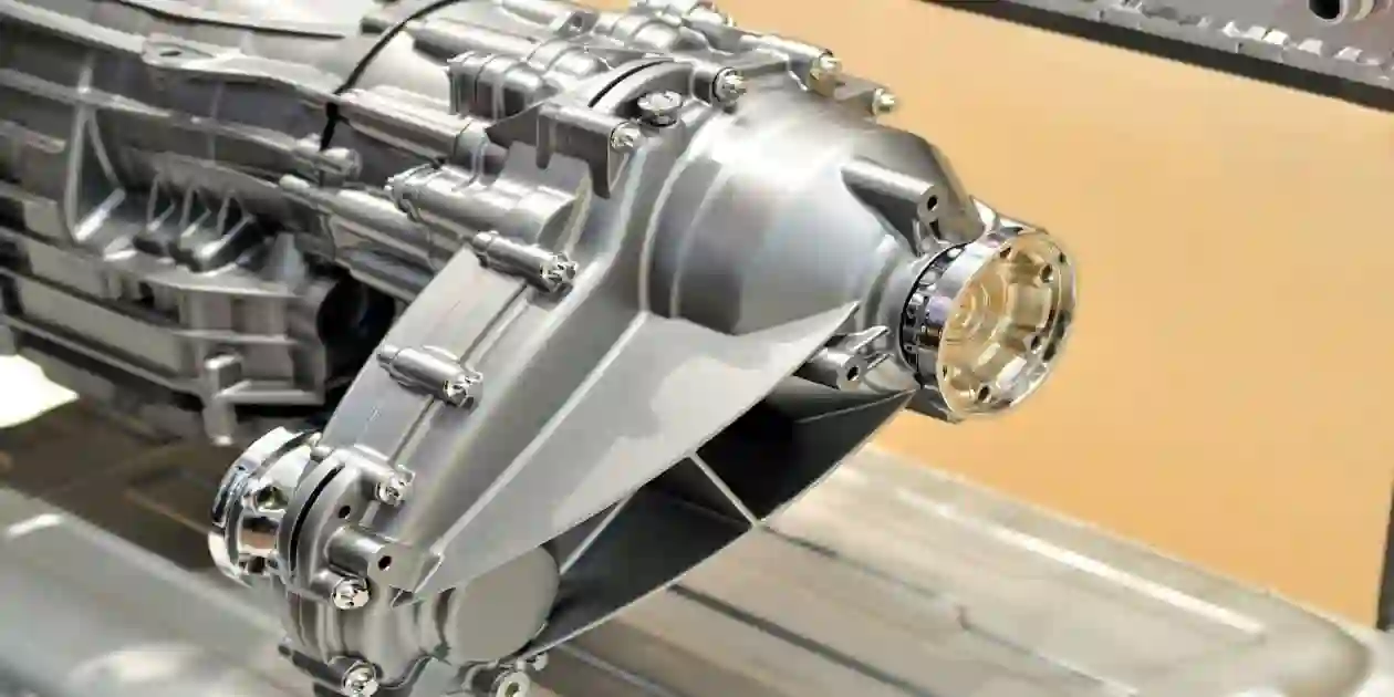 brank new silver transmission on display boards used in Defective GM Transmission