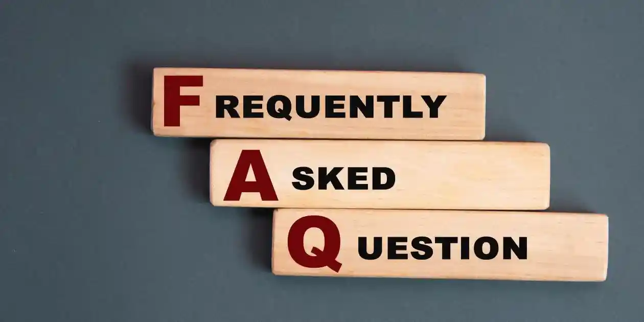 Frequently Asked Questions with each word on a wooded block in blue used in toxic plane fumes