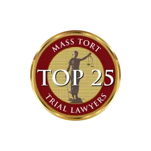 national trial lawyers badge for top 25 mass tort lawyefers