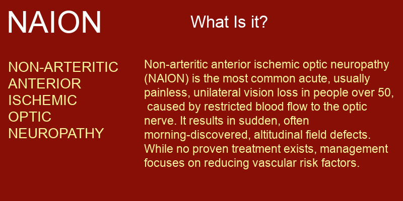 atty made list of What IS NAION and used in Zepbound and NAION