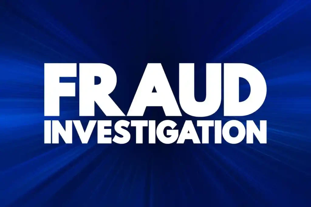 Fraud Investigation - examining evidence to determine if a fraud occurred, text concept background used in nashville whistleblower attorney update