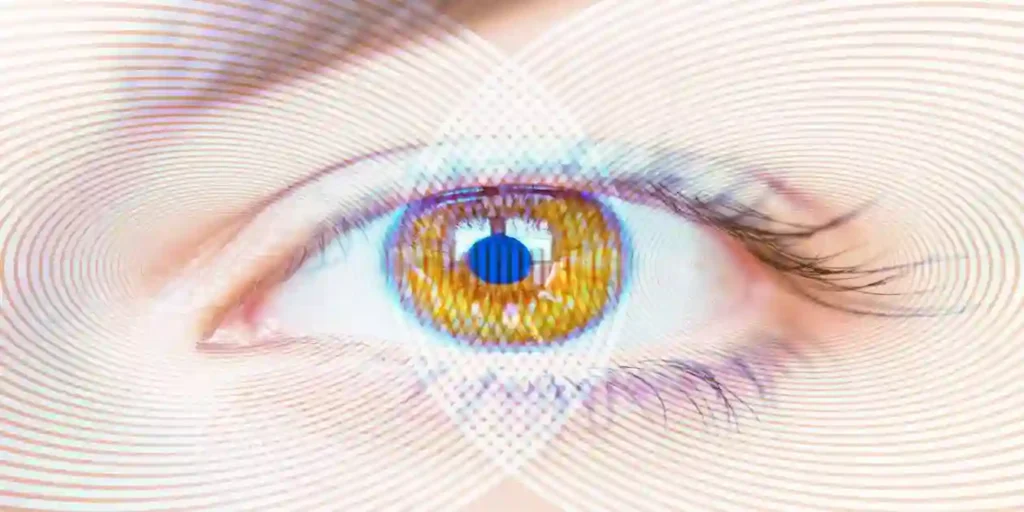 Abstract background of hypnosis Spiral in eye used in Victim of an Eye Injury in Nashville