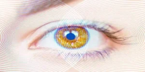 Abstract background of hypnosis Spiral in eye used in Trulicity and NAION