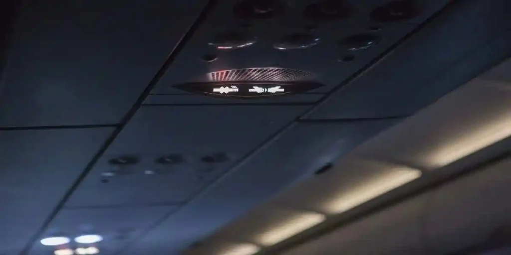 empty airplane capin, black, view of ceiling used in Toxic Fume Exposure, Toxic Cabin Air, Respiratory Issues While In-Flight, Toxic Cabin Fumes, memory loss after fume event, memory loss after fume event, common symptoms reported by crew members, brain fog, Did You Experience a Fume Event, Sudden memory loss or brain fog, bleed air, contaminated cabin air, Aerotoxic Syndrome lawyer, Aerotoxic Syndrome lawsuit, Aerotoxic Syndrome, toxic cabin fumes, fume events, fume event, toxic fume exposure, dirty sock, How an Aerotoxic Syndrome Lawyer Can Help, eligible for an Aerotoxic Syndrome Lawsuit, toxic organophosphates, Fume Event Lawsuits, contaminated cabin air, toxic fume event symptoms, Toxic Fumes in an Airplane, Toxic Fumes, Do You Qualify for an Aerotoxic Syndrome Lawsuit, Criteria for a Aerotoxic Syndrome Lawsuit, Exposure To Toxic Plane Fumes, Aircraft toxic fume exposure, Toxic Airplane Fumes, Exposed To Toxic Plane Fumes, fume event symptoms, Toxic Plane Fumes in Cabin, Toxic fume event,