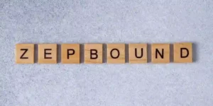 Zepbound word made of wooden letters. used in took Zepbound and Blurry Vision