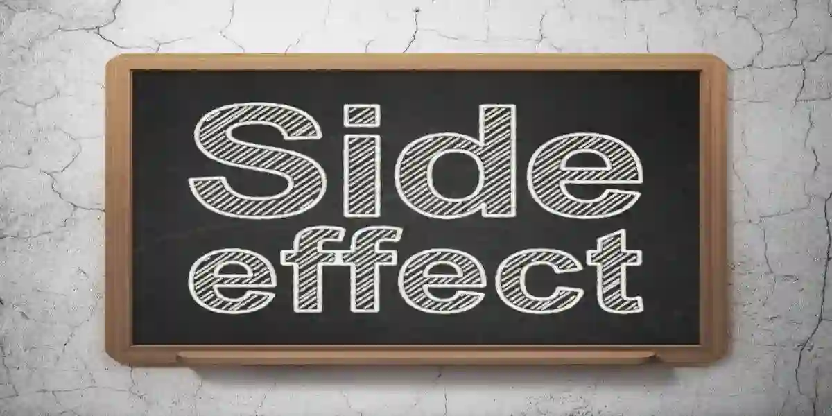 Medicine concept: text Side Effect on Black chalkboard on grunge wall background, 3D rendering


