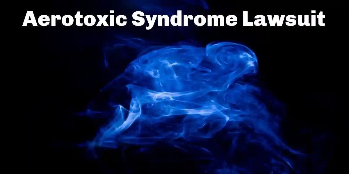 blue toxic fumes on black background used in  Aerotoxic Syndrome Lawsuit Update