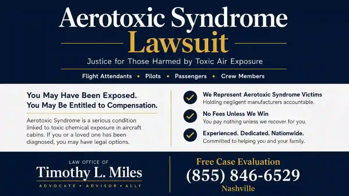 Compensation in a nashville aerotoxic syndrome lawsuit 2 aerotoxic syndrome lawsuit attorney used in Compensation in a Nashville Aerotoxic Syndrome Lawsuit