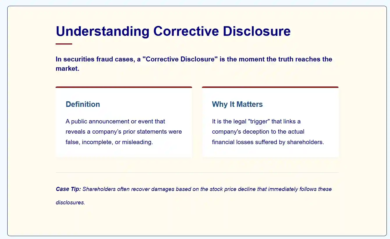 understanding corrective disclosires ised in the  Phreesia Class Action Lawsuit