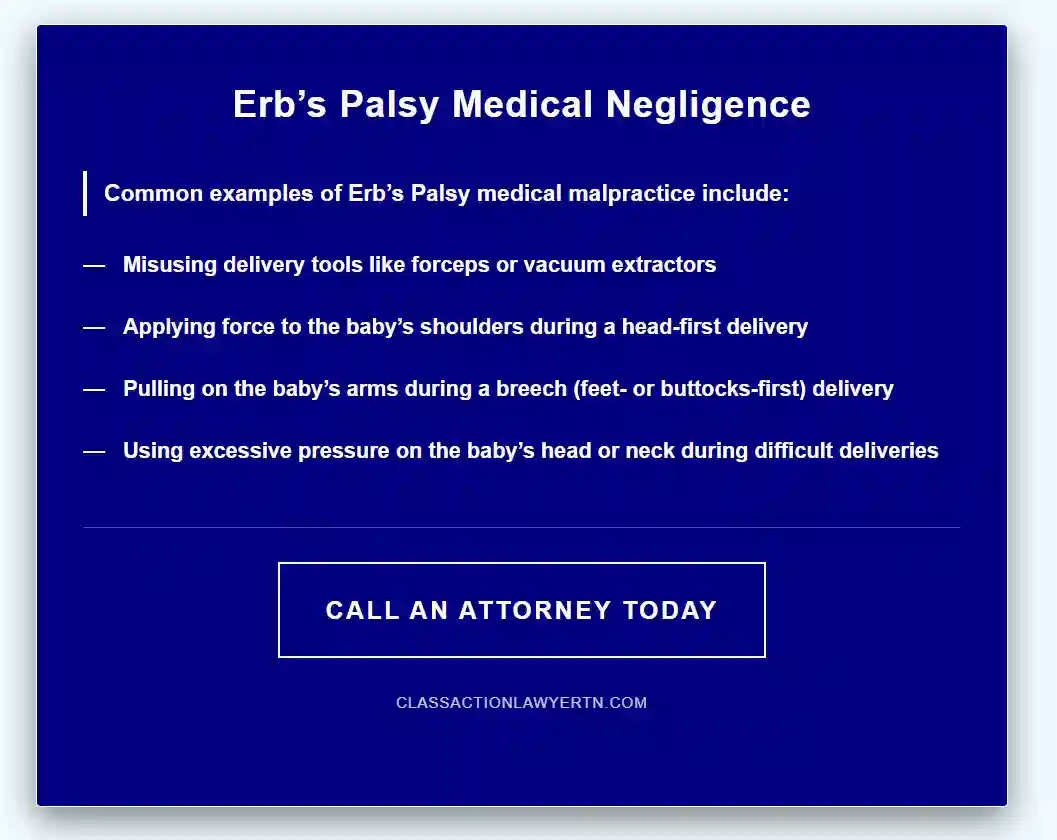 Erb’s palsy medical malpractice used in Erb’s Palsy Lawyer in Nashville