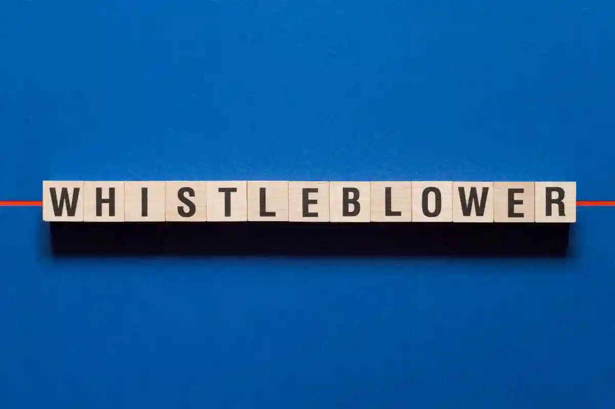 Whistleblower word concept on cubes used in Whistleblower Lawyer in Nashville 