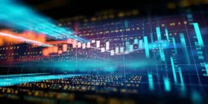 financial stock market graph on technology abstract background Bloom Energy class action lawsuit