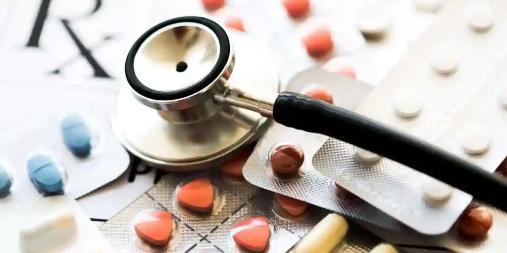 Stethoscope, medicine and pills close up USED IN Ocaliva Lawsuit Injury Lawyer in Tennessee