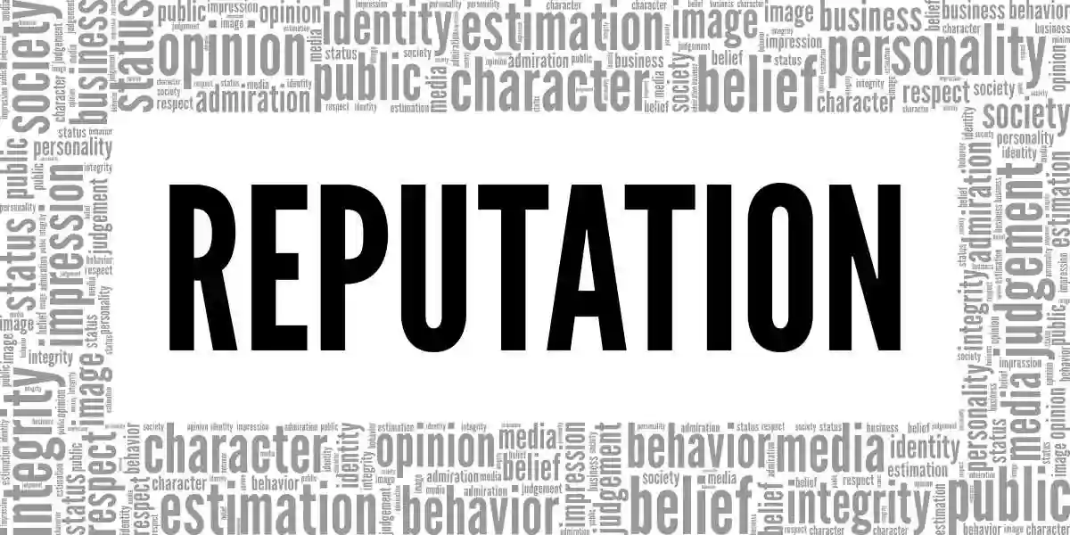 Reputation word cloud conceptual design isolated on white background. used in Securities Litigation and Reputational Damages 