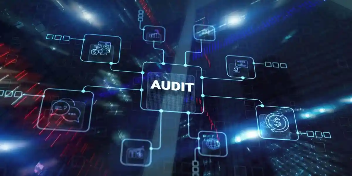 Audit Auditor Financial service concept on city background. used in Detecting Fraud in Financial Statements