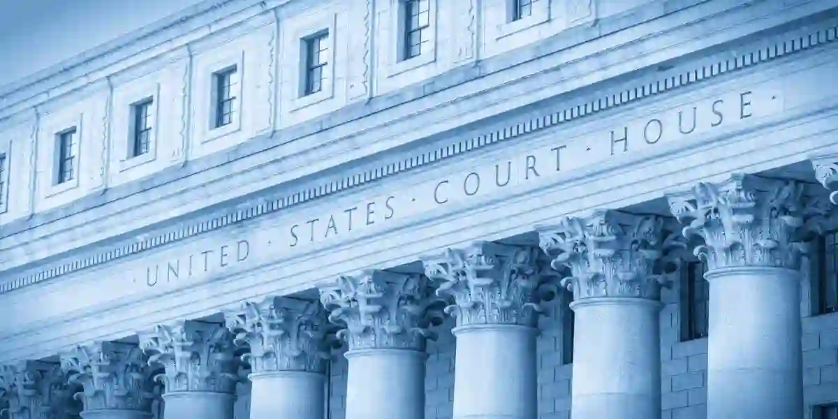 Capricor class action lawsuit: a complete timeline to a securities class action lawsuit 3 United States Court House. Courthouse facade with columns, lower Manhattan, New York USA. Blue tone