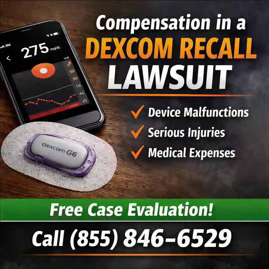 Injured when a dexcom device malfunctioned? 3 atty add free case eval in Dexcom Device Malfunctioned