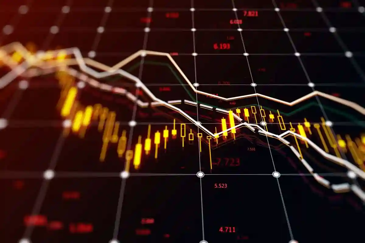 Creative falling forex chart with index on blurry dark backdrop. Crisis and declining trade concept. 3D Rendering
in Alibaba class action lawsuit