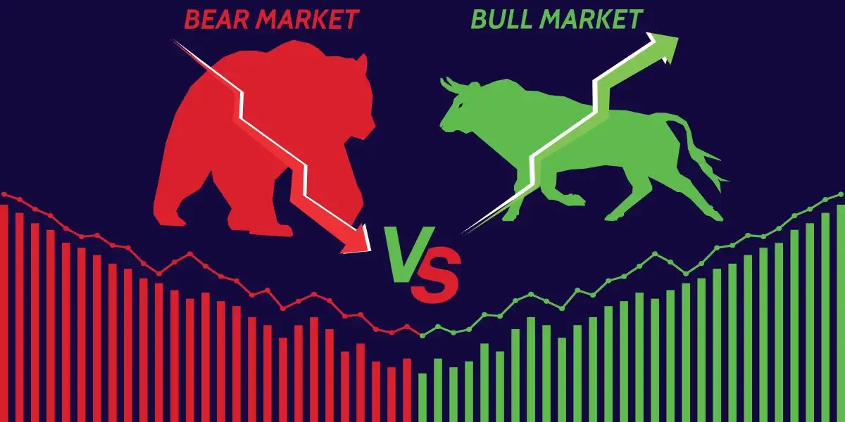 Bull versus bear stock market concept vector illustration. Bullish and bearish market. Investment and business background   Wise Group Class Action Lawsuit
