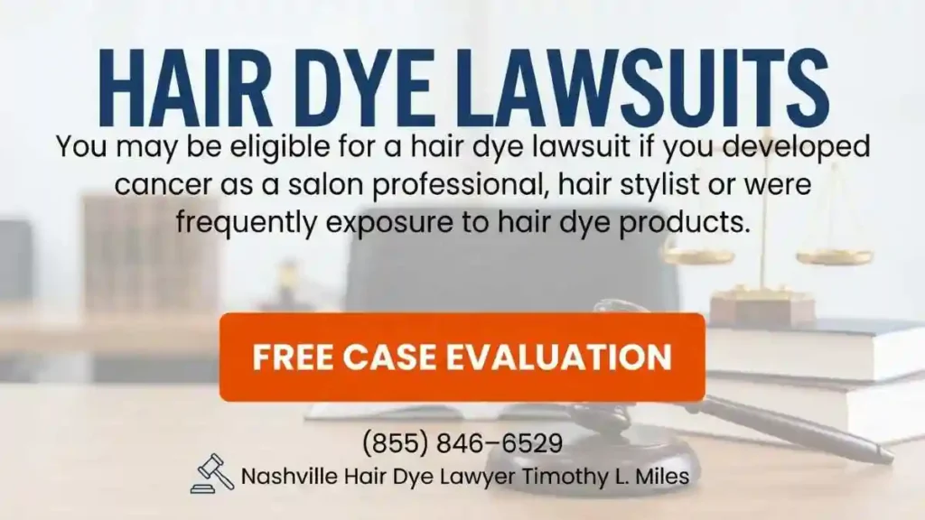attorney add for hair dye and cancer