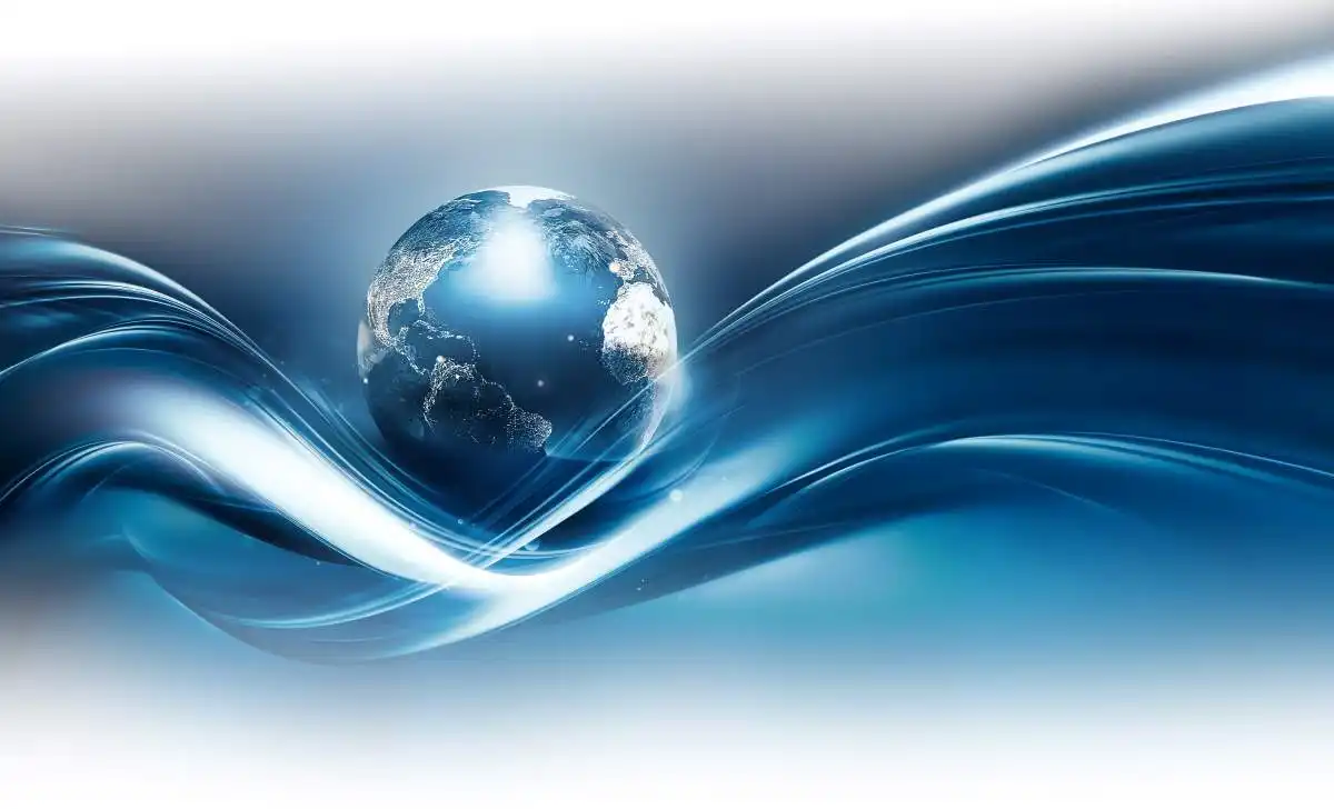Abstract business background with blue world. 3D image. used in Replimune Class Action Lawsuit 