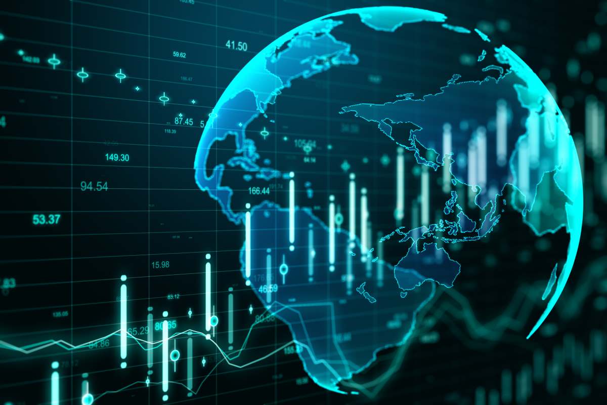 Europe stock market and economic business growth
