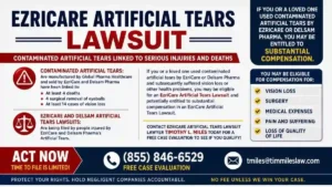 Attornyey add for free case evaluation inNashville EzriCare Artificial Tears Lawsuit Lawyer