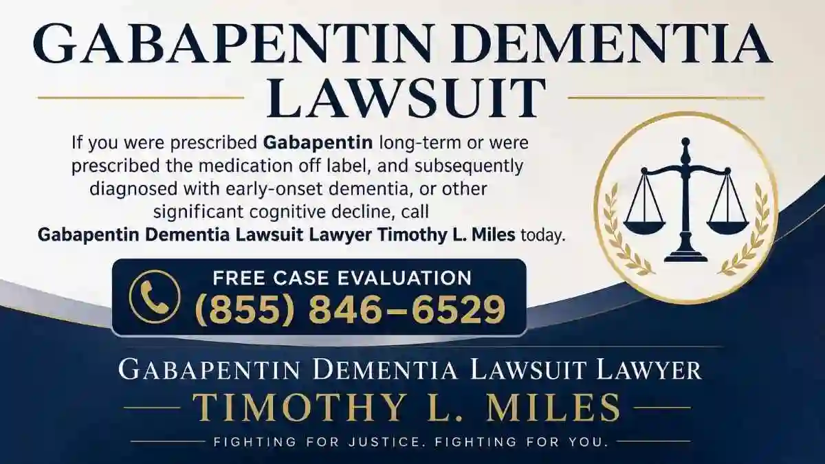 Did you suffer cognitive decline after use gabapentin use? 2 attorney add for free case evaluation in who is Cognitive Decline After Use Gabapentin Use