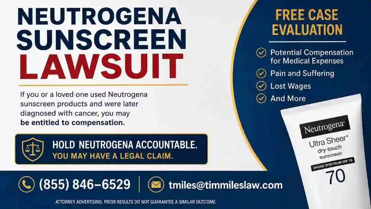 Neutrogena sunscreen lawsuit: a comprehensive consumer guide 2 atty add for free case eval in nutrogena suncreen lawsuir