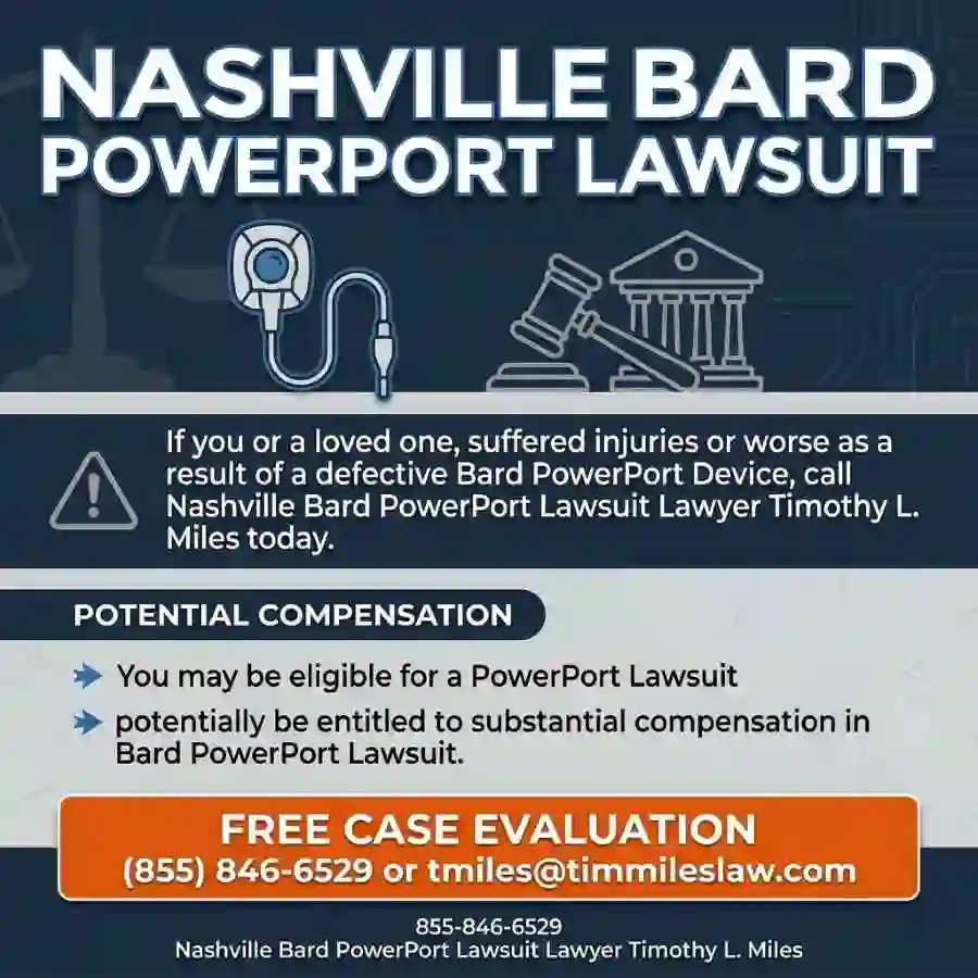 atty free case evaluation add useed in Nashville Bard PowerPort Lawsuit 