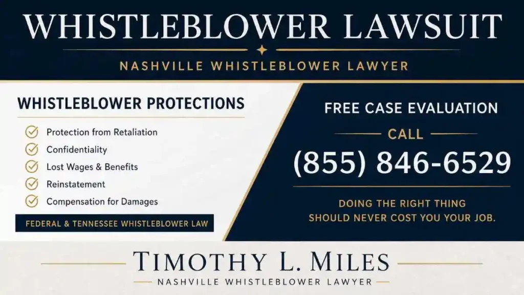 atty add fcr free case evaluation in Whistleblower Lawsuit in Nashville